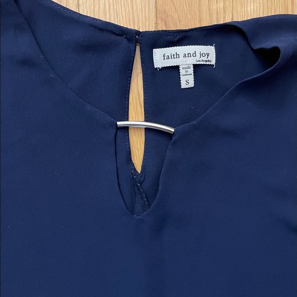 Faith and Joy Layer Tank with Silver Detail - Picture 6 of 7